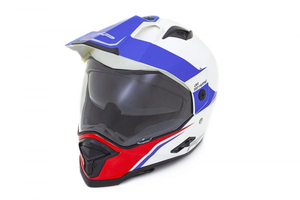 CASCO BARSTOW 313E BLANCO AZUL ROJO